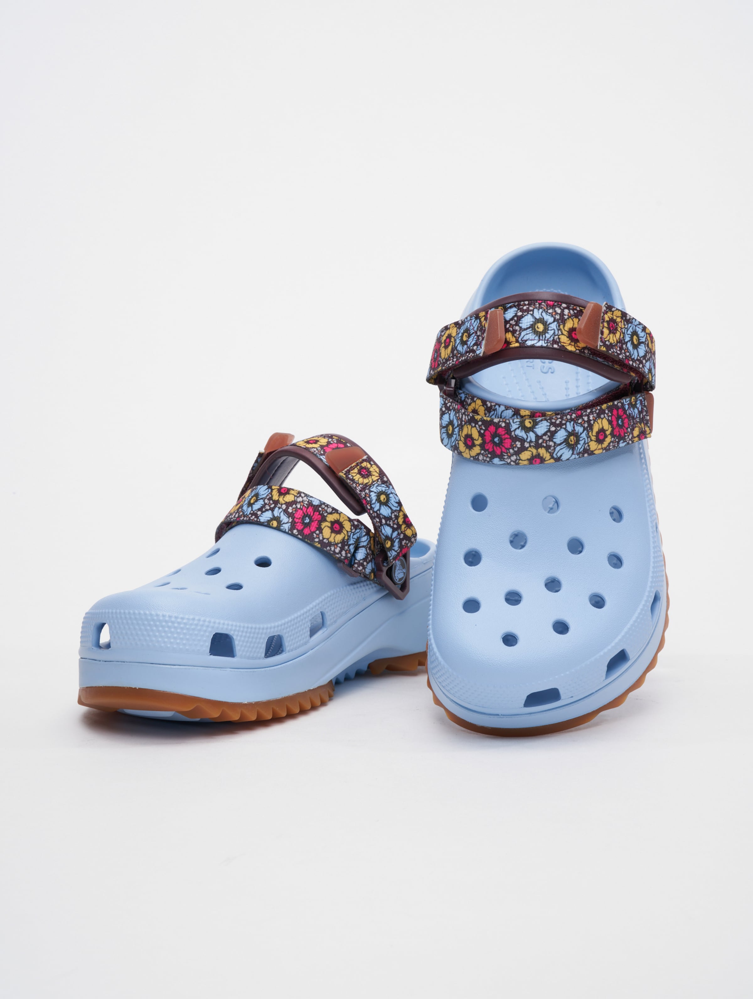 Crocs Hiker Retro Floral Clog Vrouwen,Unisex op kleur blauw, Maat 3839