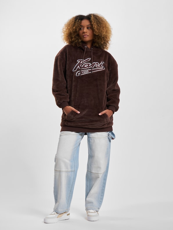 Varsity Vegan Fur Hoodie-5