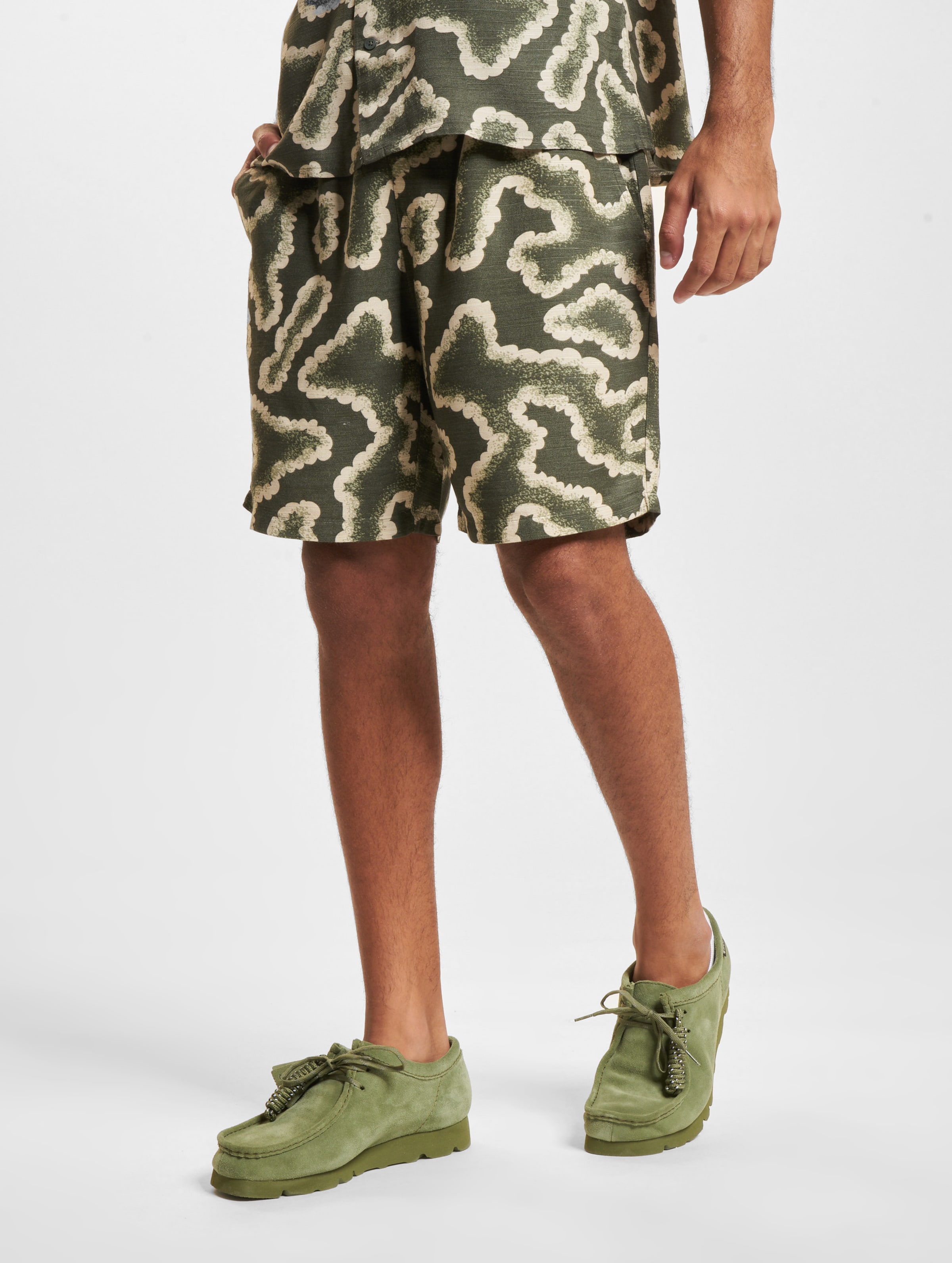 Only & Sons Noy Abstract Shorts Männer,Unisex op kleur groen, Maat XL
