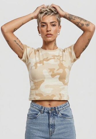 Ladies Cropped Camo