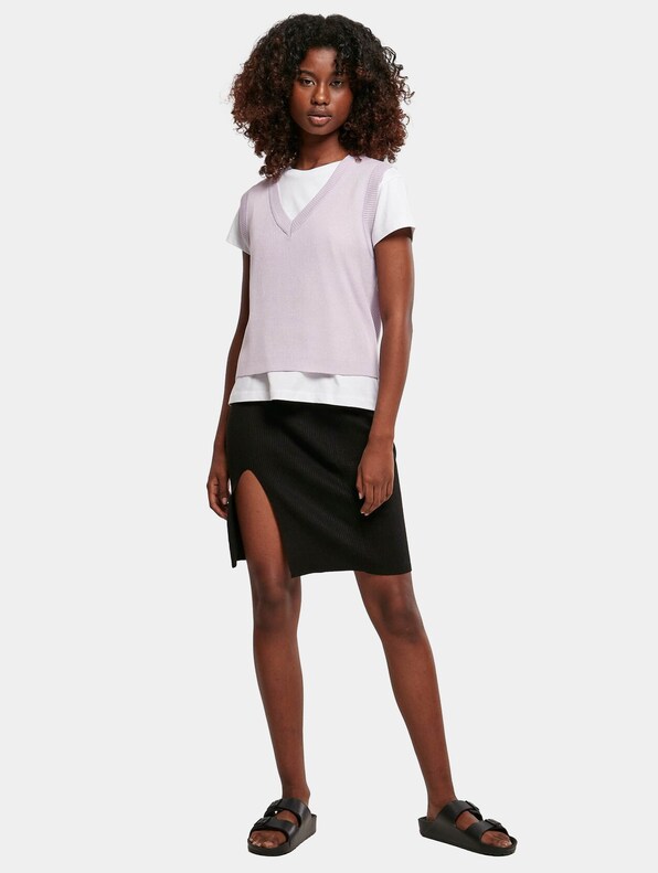 Ladies Short Knittd Slip On -3