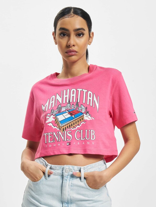 Tommy Jeans Super Crop Tennis T-Shirt-2