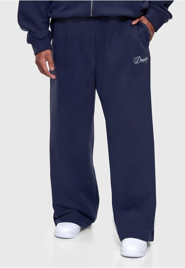 EMBROIDERY BAGGY OPEN LEG JOGGER-0