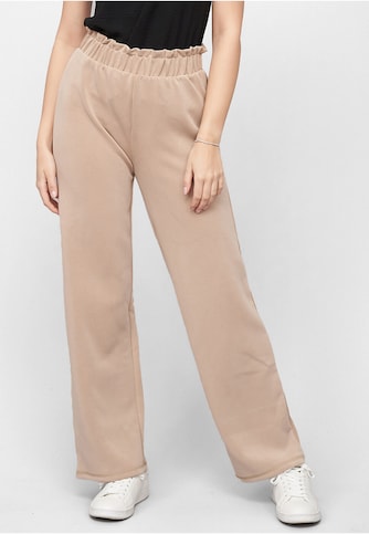 Pieces Damen Paperbag Hose