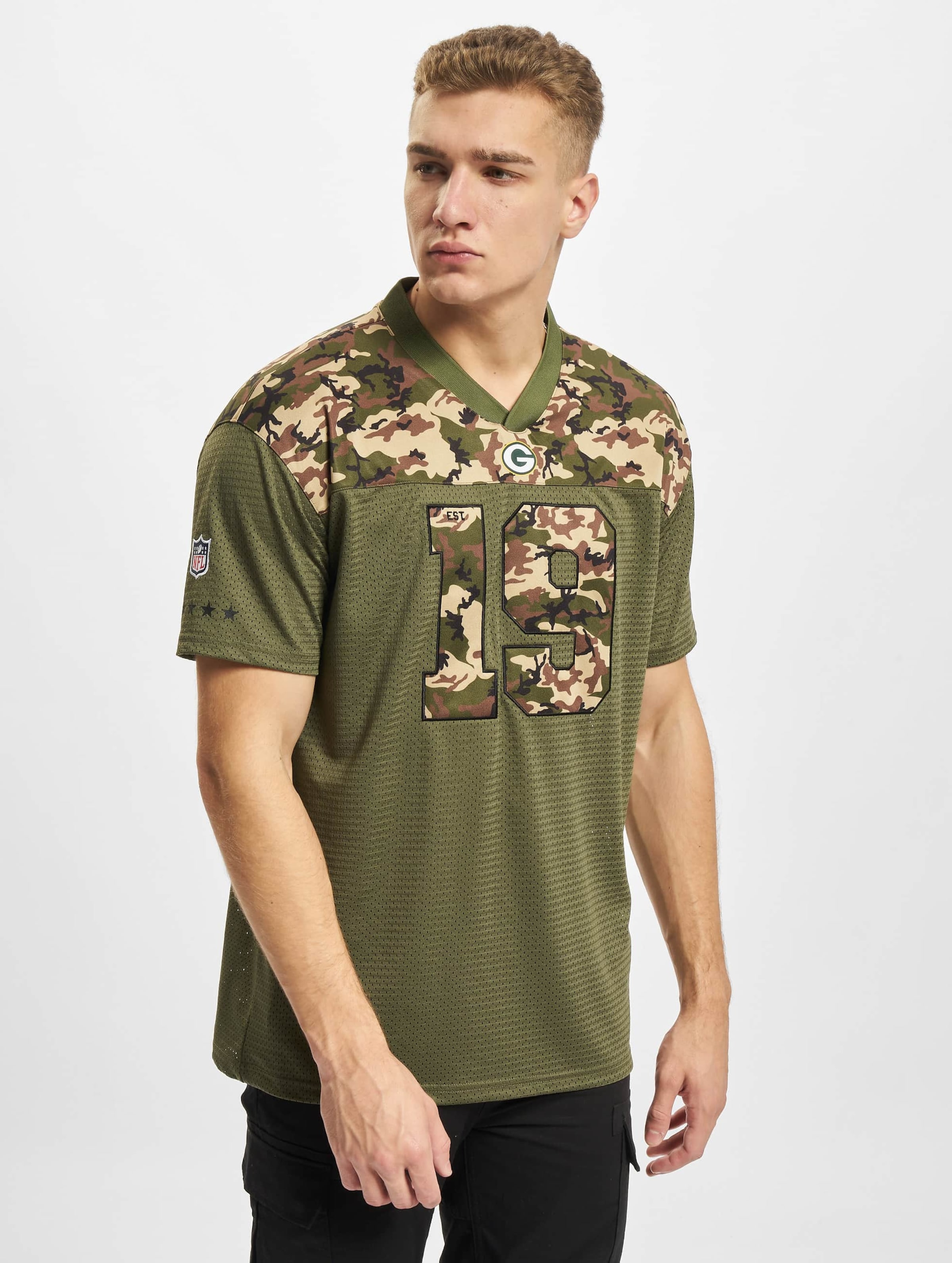 Green bay packers clearance camouflage jersey