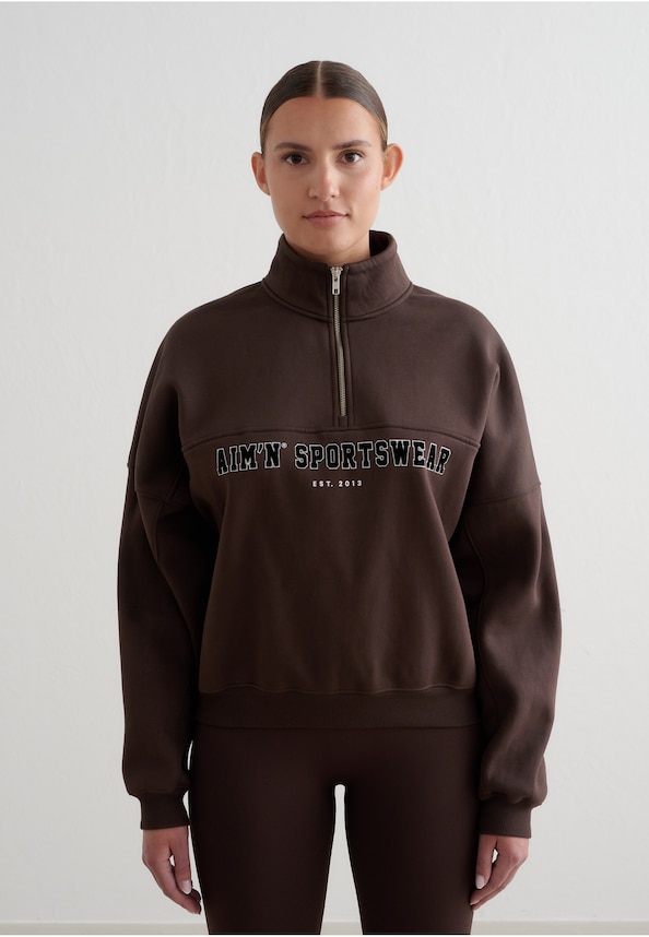 Varsity Sweat Half Zip-0