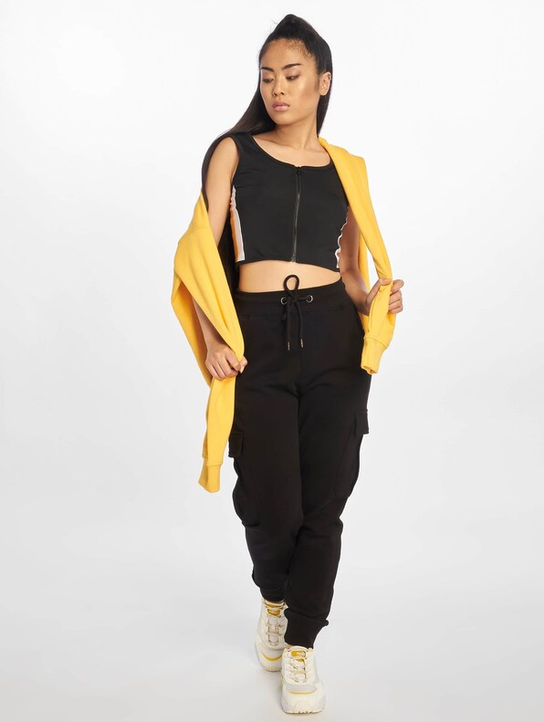 Side Stripe Crop Zip -4