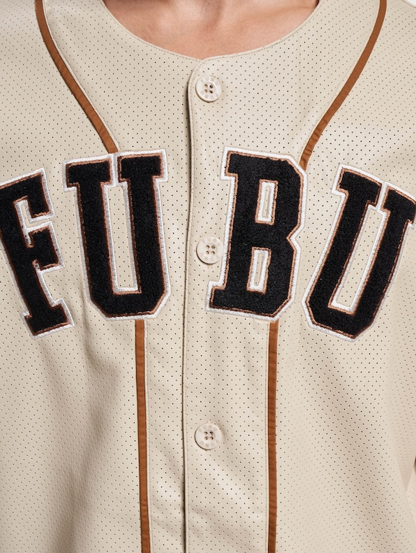 FM233-007-1 FUBU College Leather Baseball Jersey-4