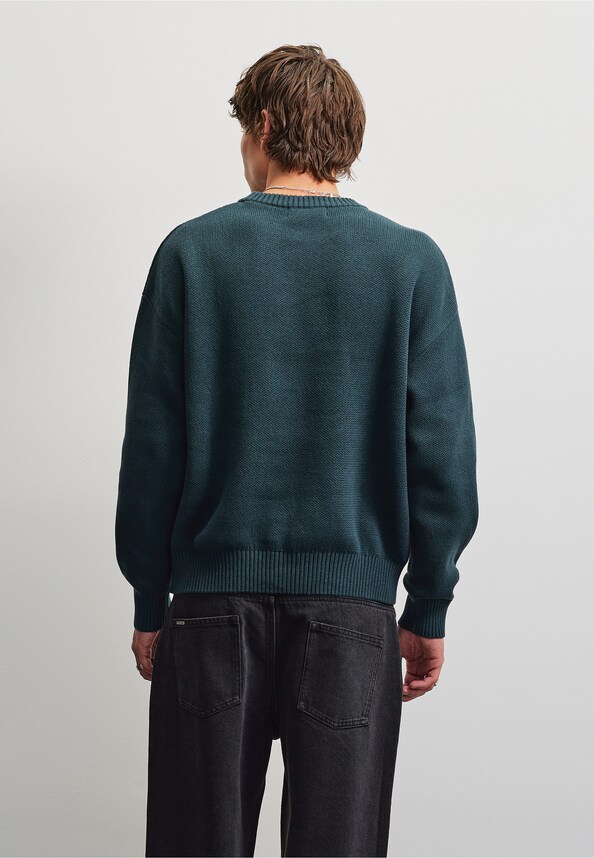 Logo Oversized Knit Sweater-1