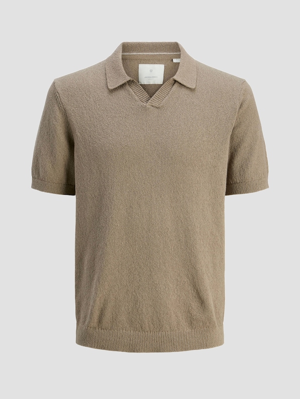 Jack & Jones Wilder Knit Split Neck Poloshirts-4