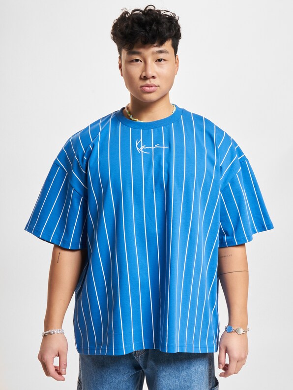 Small Signature Boxy Heavy Jersey Pinstripe -2