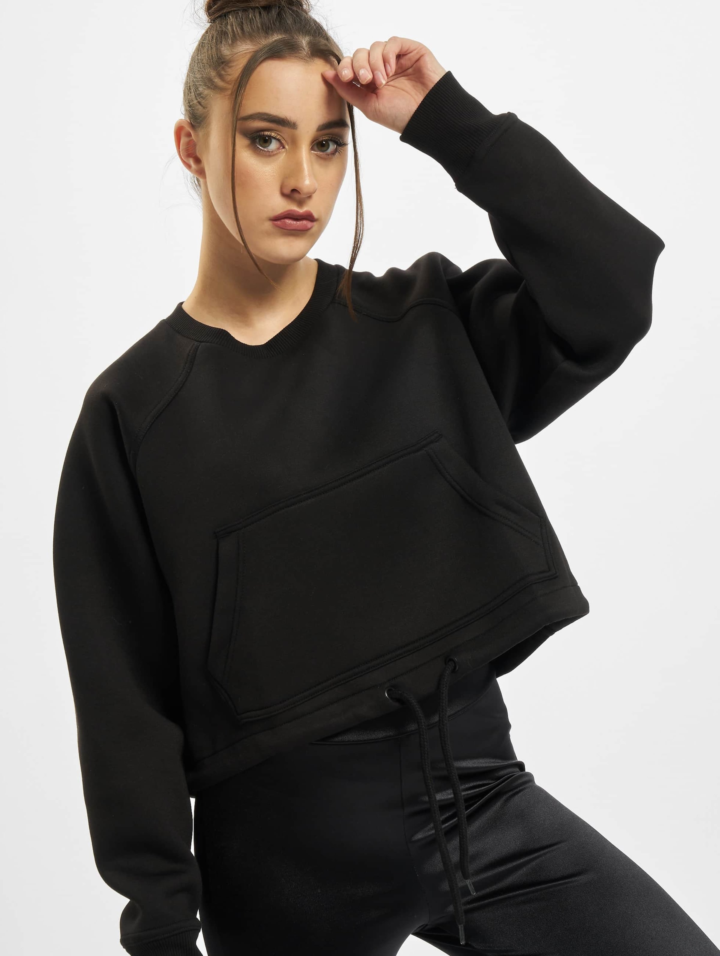 Urban Classics Sweater/trui -5XL- Oversized Short Raglan Zwart