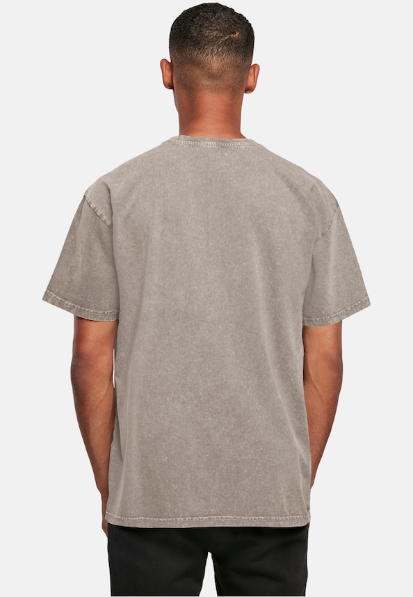 Cherry Acid Washed Oversize Tee-1