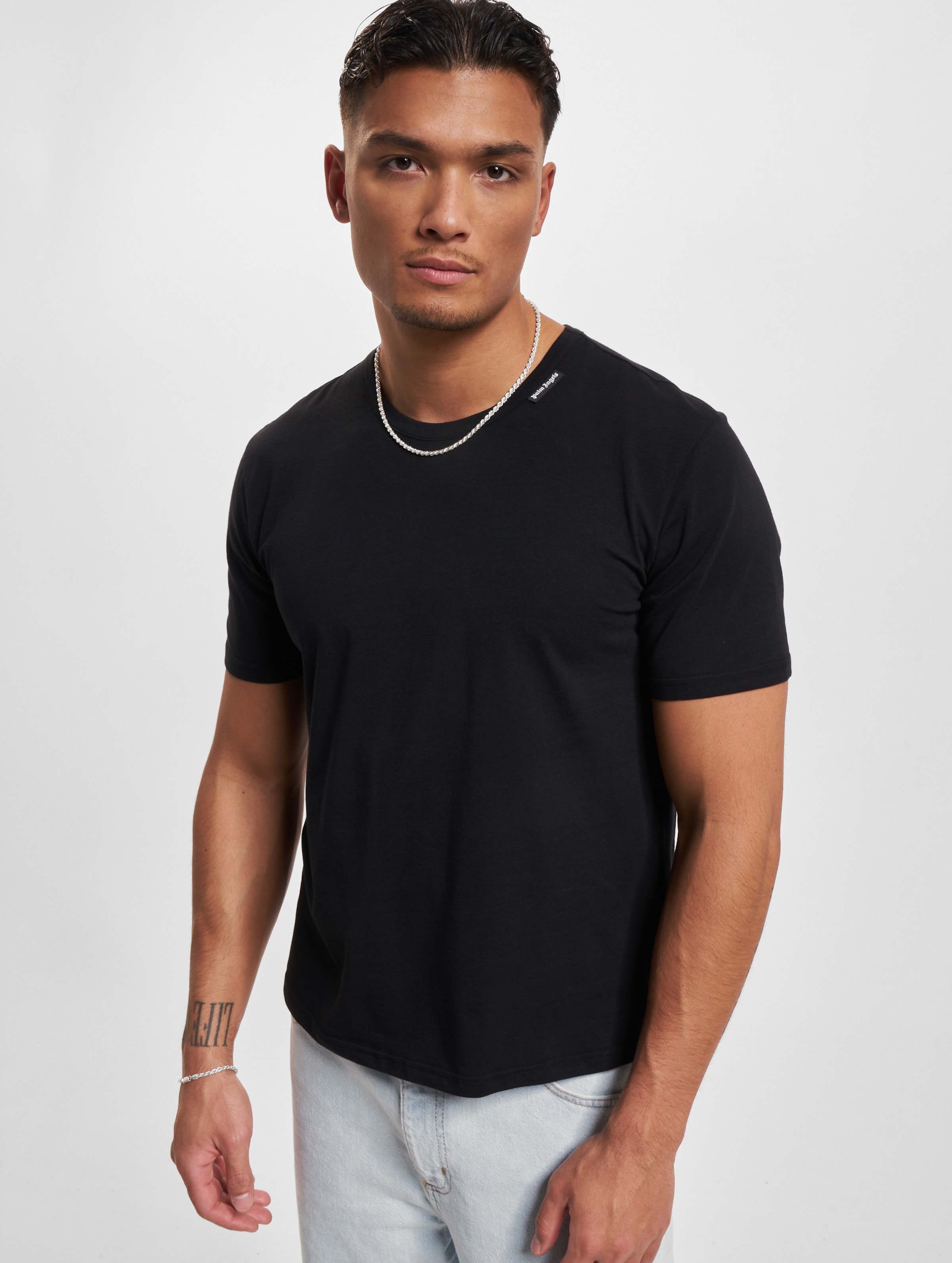 Palm Angels T-Shirt Mannen op kleur zwart, Maat M