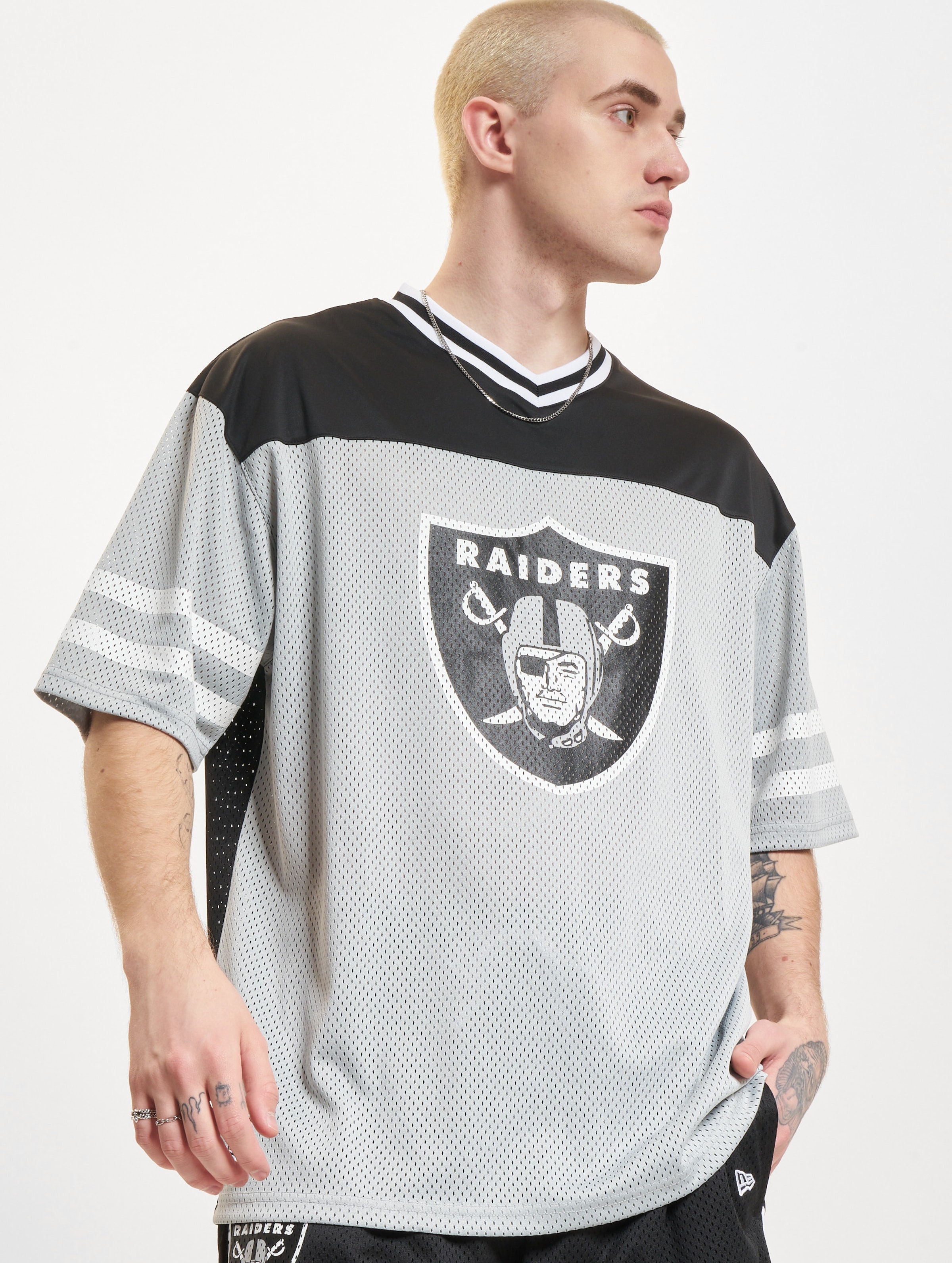 New Era Las Vegas Raiders NFL Wordmark Graphic T-Shirts Männer,Unisex op kleur grijs, Maat M