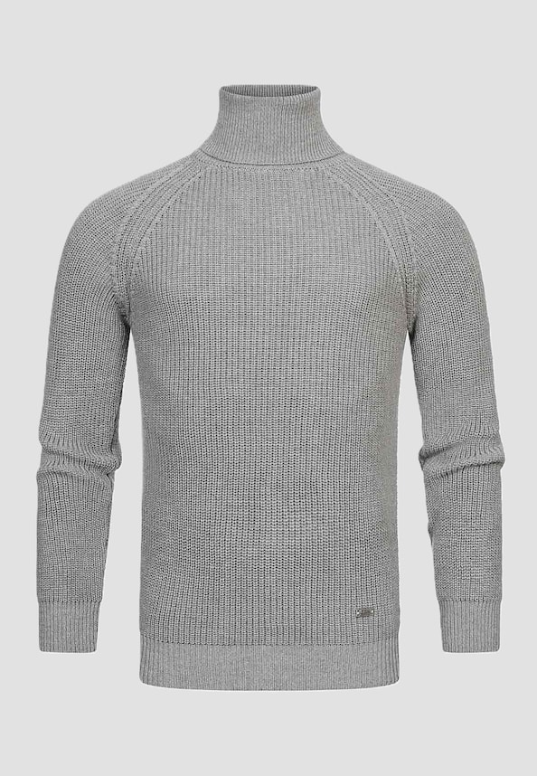 Rusty Neal Herren Grobstrick Sweater Rollkragen-0