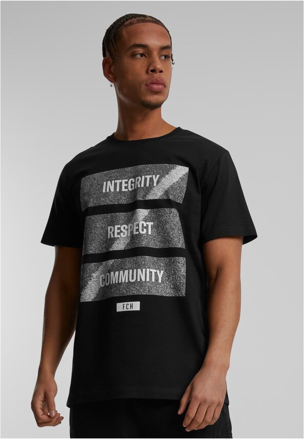 Footballs Coming Home Integrity, Respect, Community Tee-0