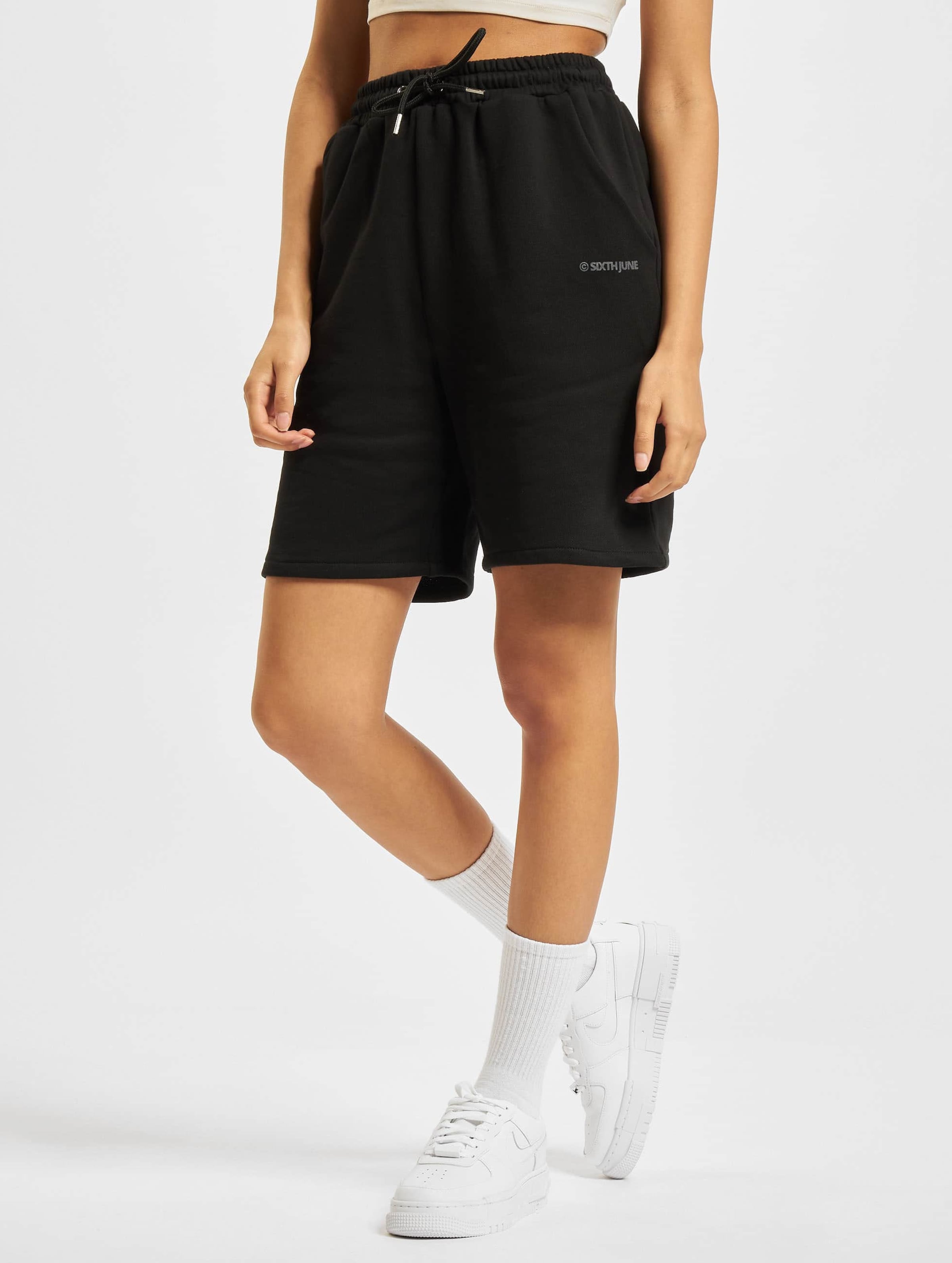 Sixth June Basic Short Vrouwen op kleur zwart, Maat S