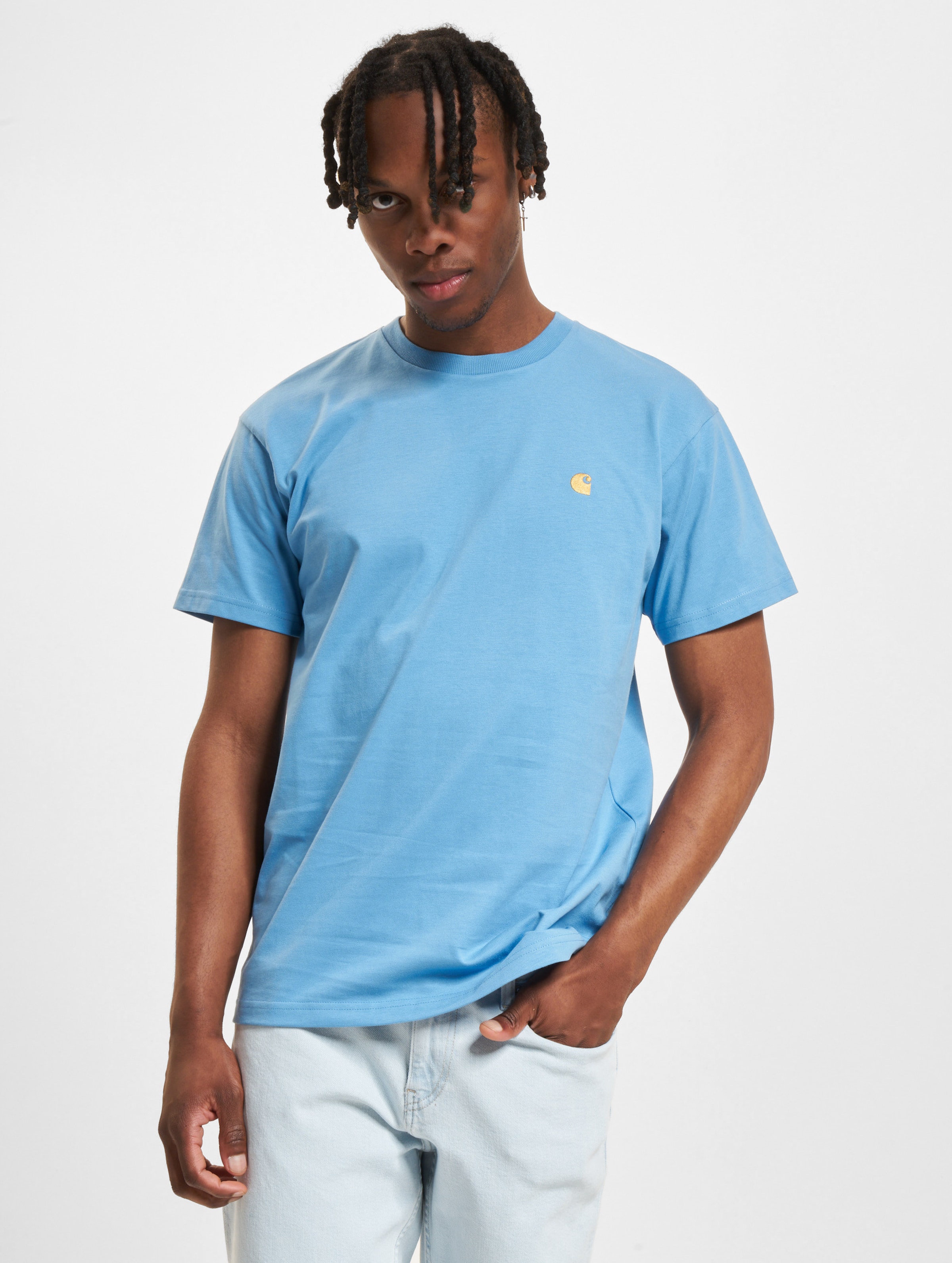 Carhartt WIP Chase T-Shirt Männer,Unisex op kleur blauw, Maat XS