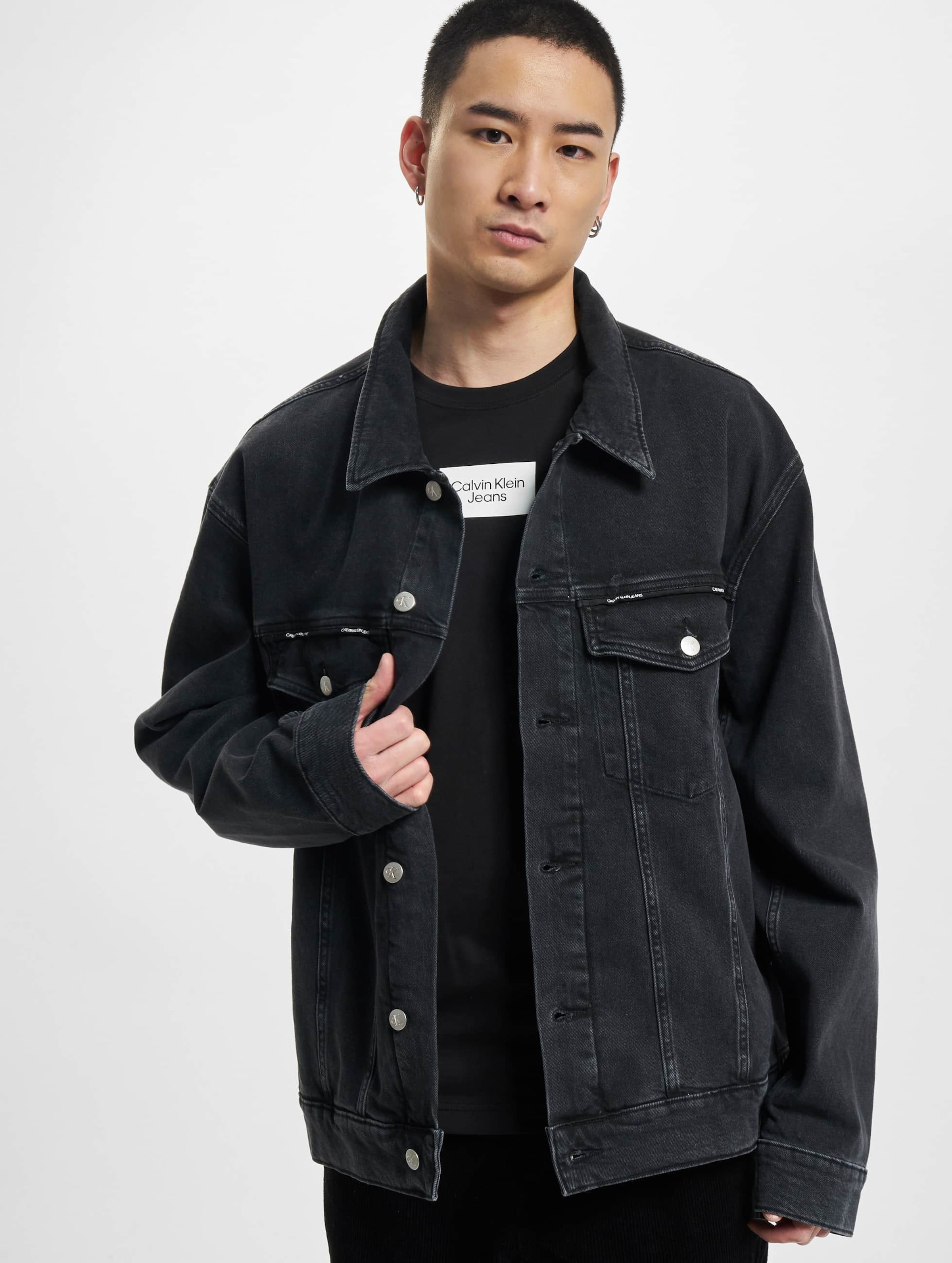 Calvin Klein Foundation Denim Jacket - Black | Garmentory
