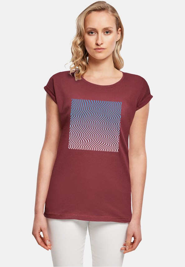 Ladies Summer - Wavy Pattern T-Shirt-0