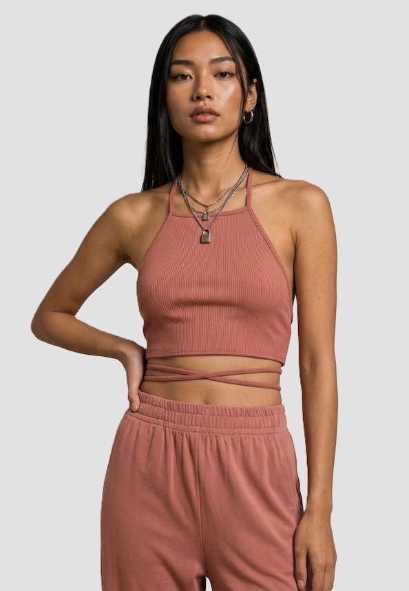 Rib Trapeze Cropped-0