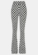 Ladies Checked Boot Cut Leggings-2
