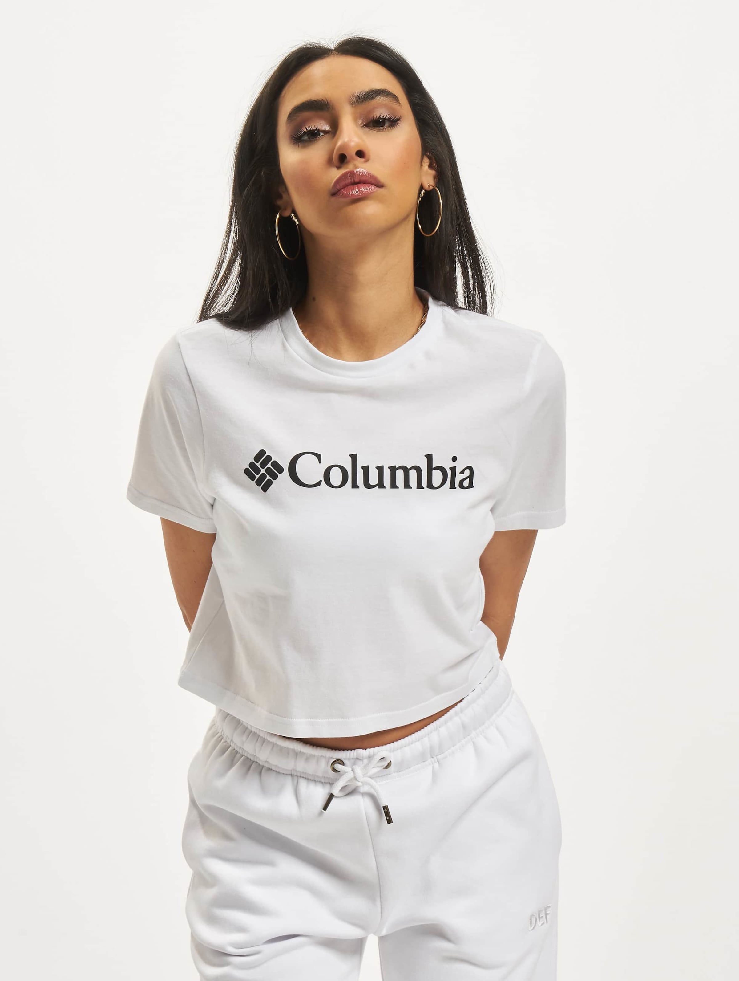 Columbia North Cascades Cropped T-Shirt Vrouwen op kleur wit, Maat XL