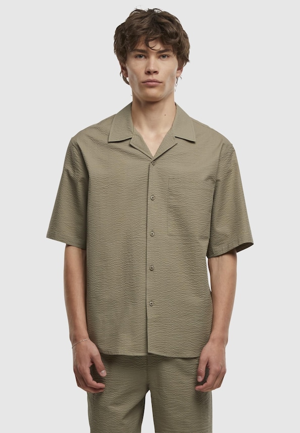 Relaxed Seersucker Short Sleeve-2