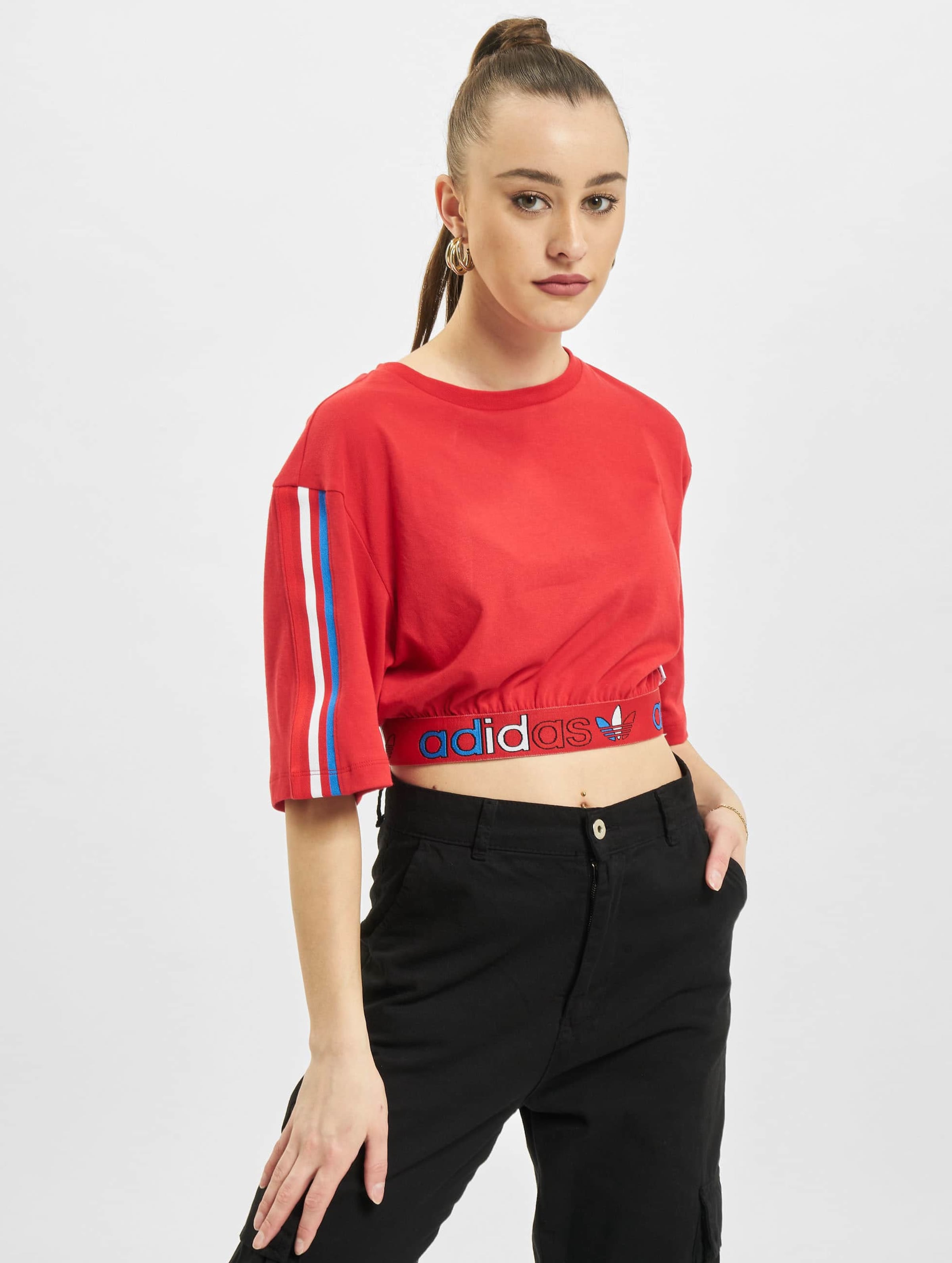 Crop top adidas rouge best sale