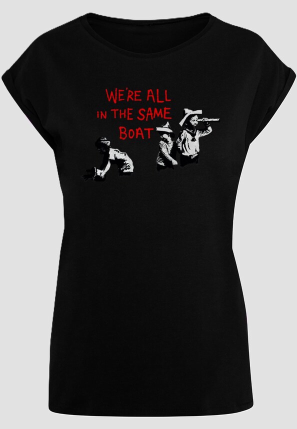 Ladies Brandalised - In The Same Boat T-Shirt-2