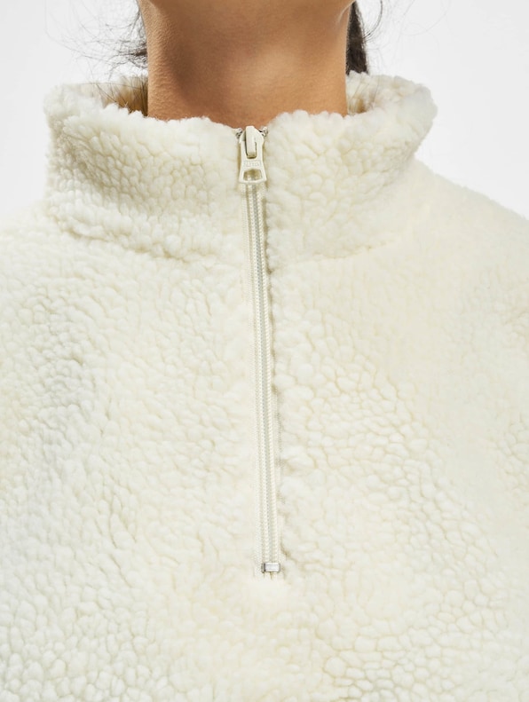 Teddy Oversized Cropped Half Zip-4