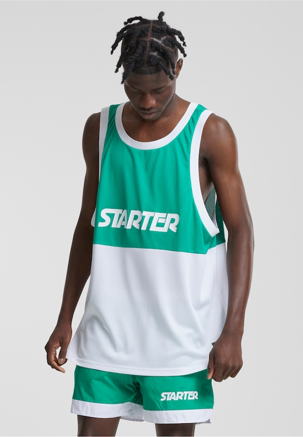 Starter Split Mesh Tank Top-0
