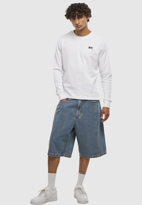 NYC Wording EMB Light Crew Sweatshirt-3