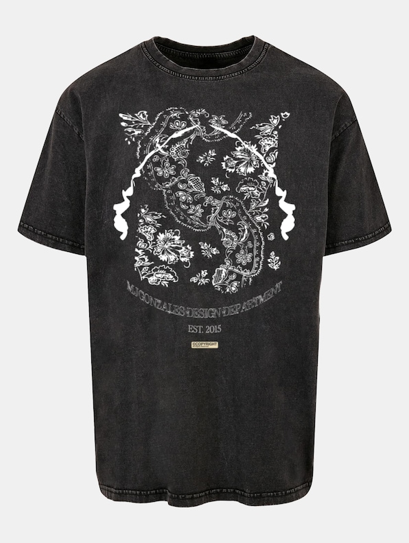 MJ Gonzales Paislay x Acid Washed Heavy Oversized T-Shirts-1
