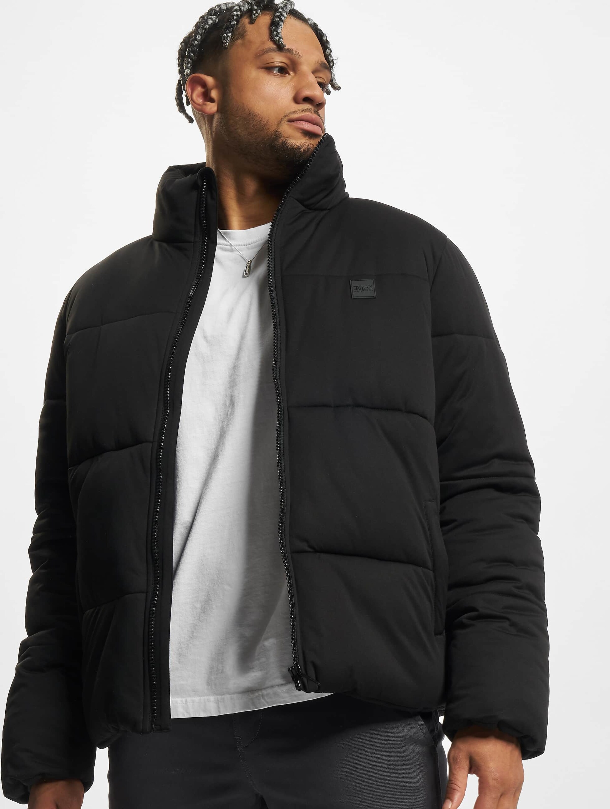 Urban Classics Boxy Puffer Jacket Mannen op kleur zwart, Maat 3XL