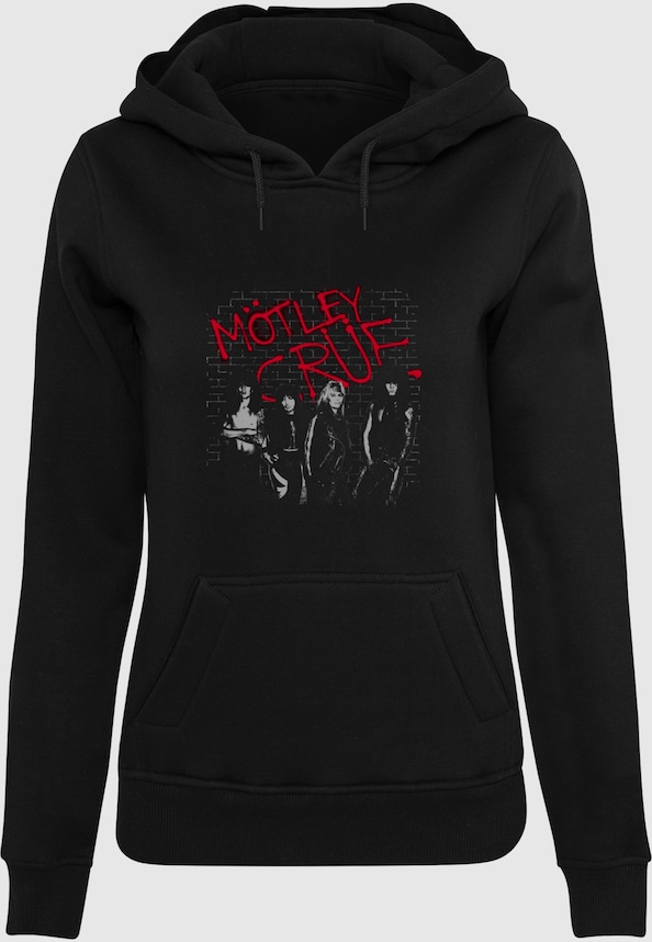 Ladies Motley Crue - Strong Logo Wall Oversized Hoody-2
