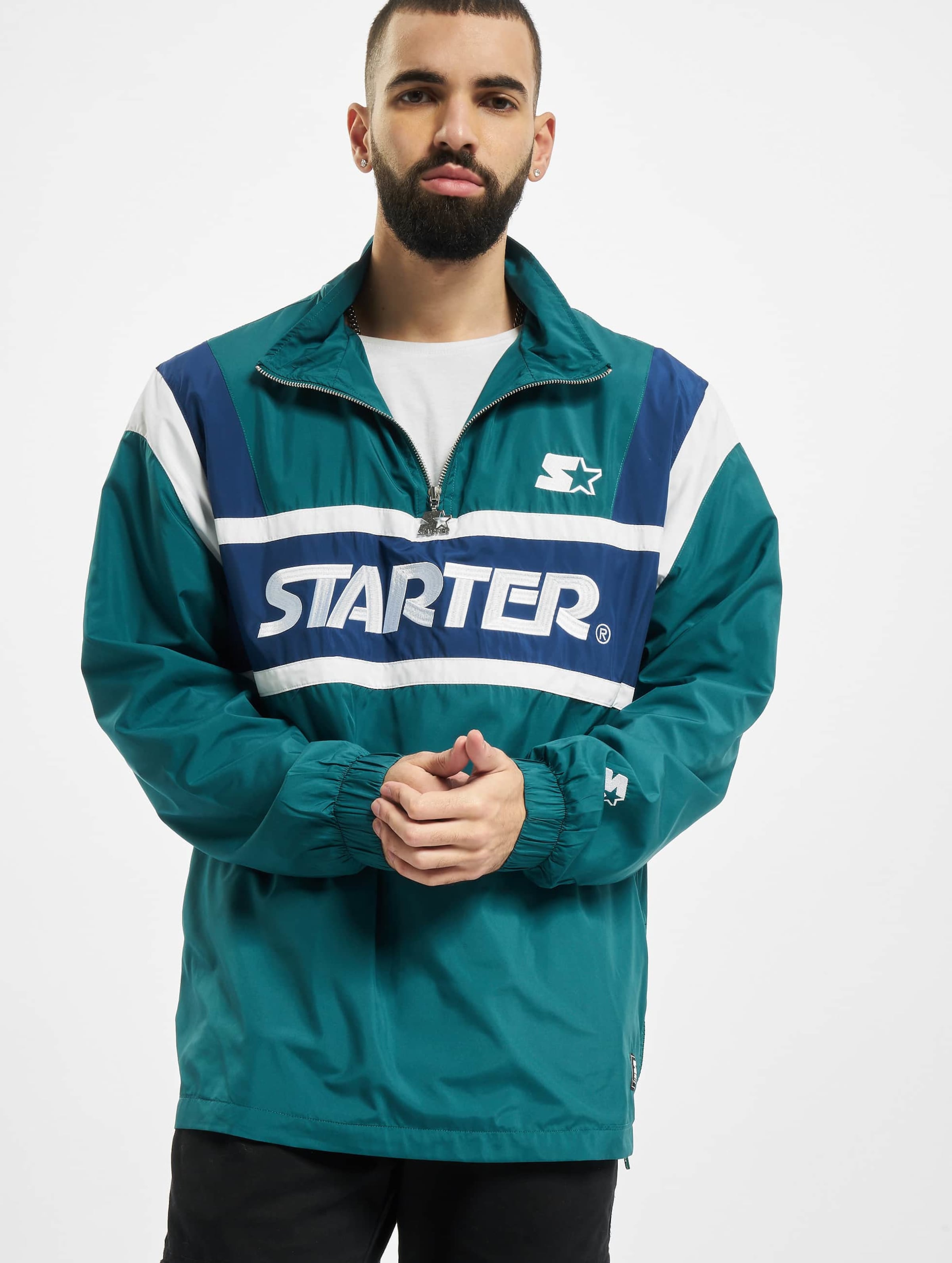 Starter jacket sale half zip