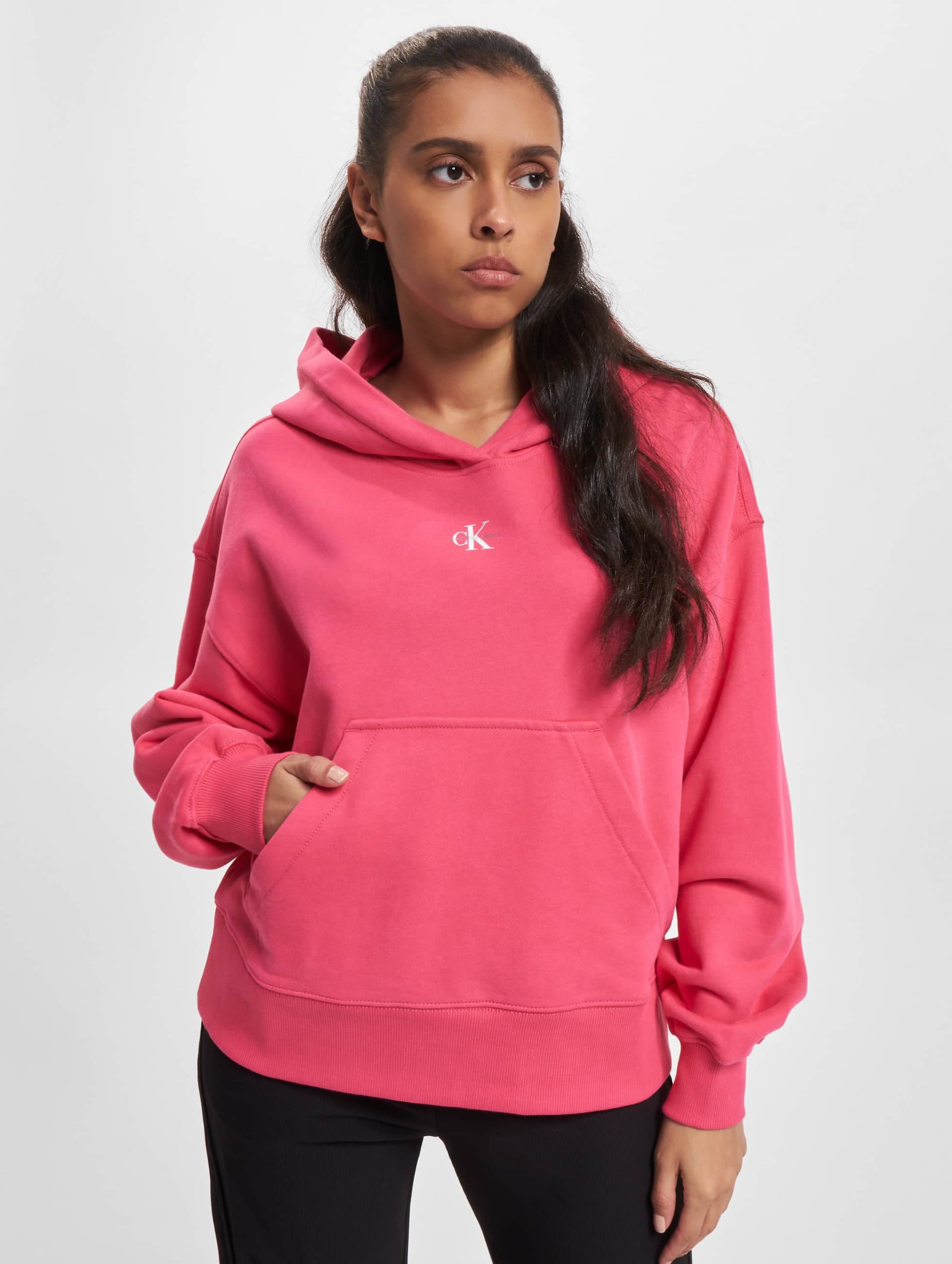 Calvin klein pink on sale hoodie