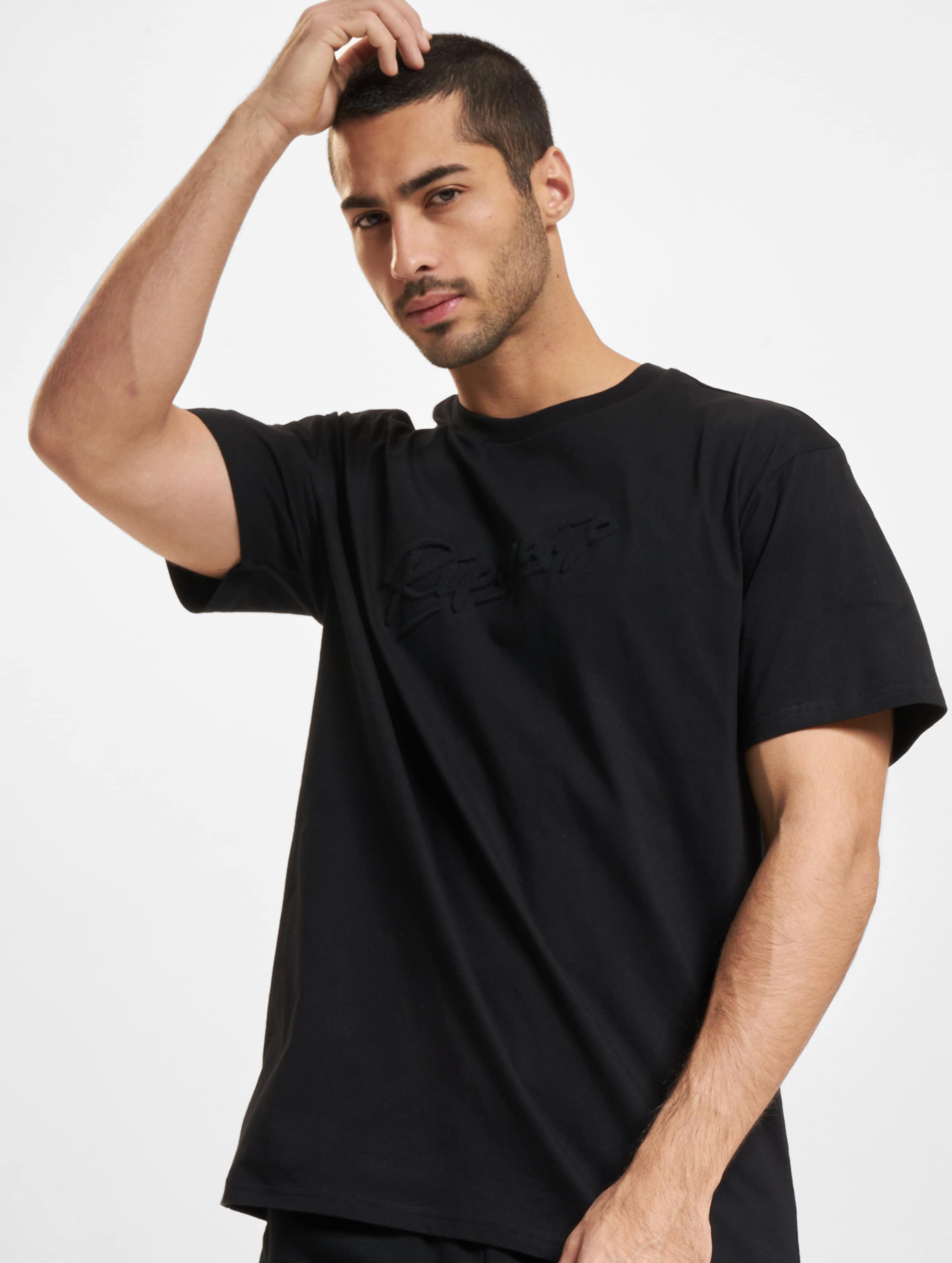 Rip N Dip Autograph T-Shirt Männer,Unisex op kleur zwart, Maat M