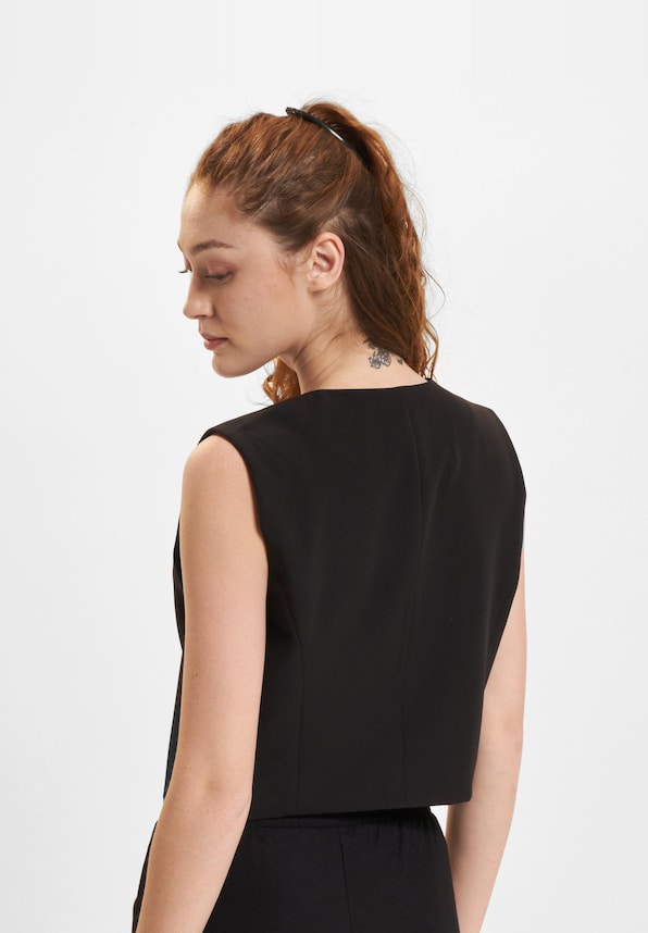 Abba Life Sleeveless Tailored Crop -1