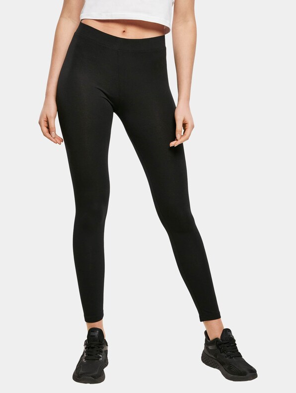 Ladies Stretch Jersey Leggings-0