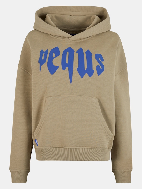 PEQUS Cropped Mythic Logo Hoodies-4