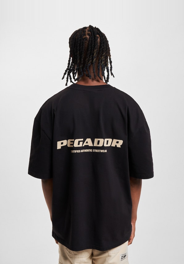 PEGADOR Colne Logo Oversized T-Shirts-1