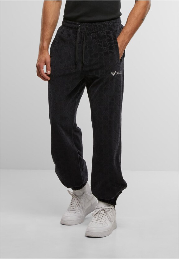 MONOGRAM VELOUR TRACK PANTS-0