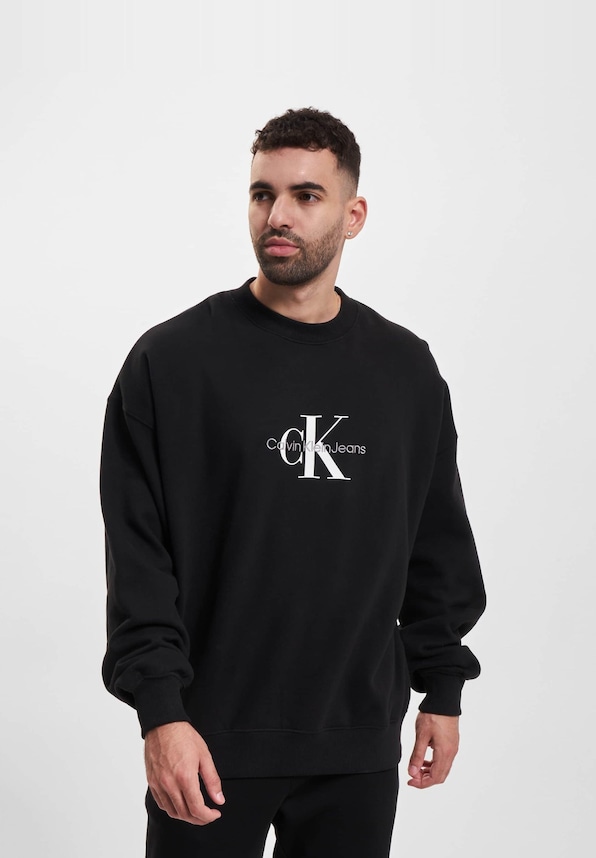 Calvin Klein Jeans Monologo Oversized Crew Neck Sweater-4