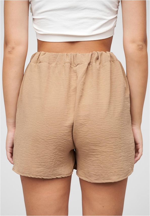 Musselin Shorts m. aufgesetzten Taschen-1
