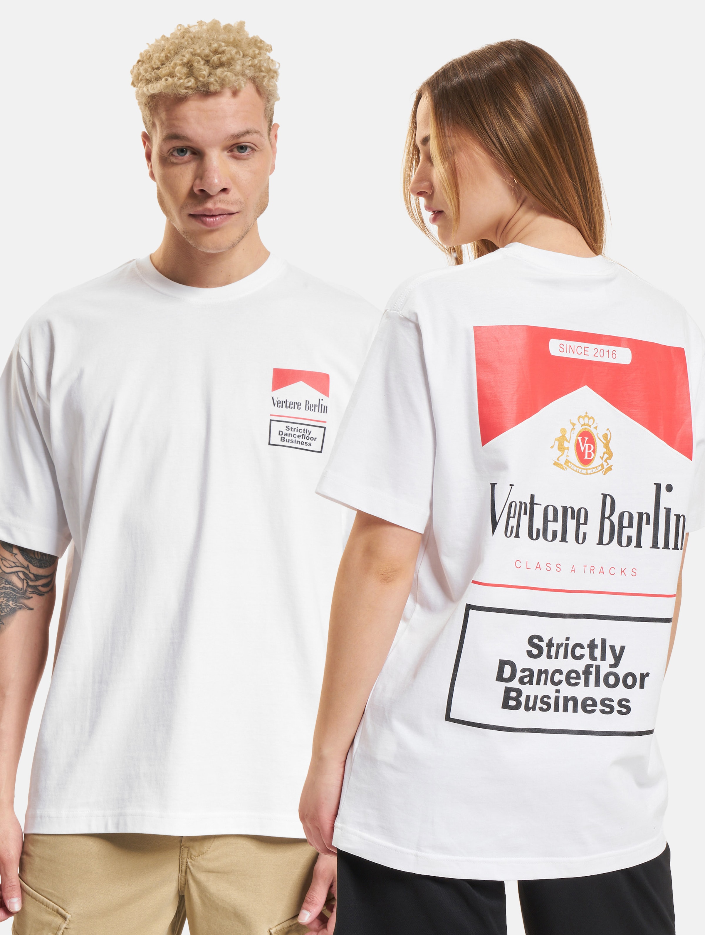Vertere Berlin Cig T-Shirt Frauen,Männer,Unisex op kleur wit, Maat XXL