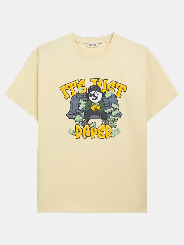 PB Paper Easy Fit T-Shirt Lemongras-0