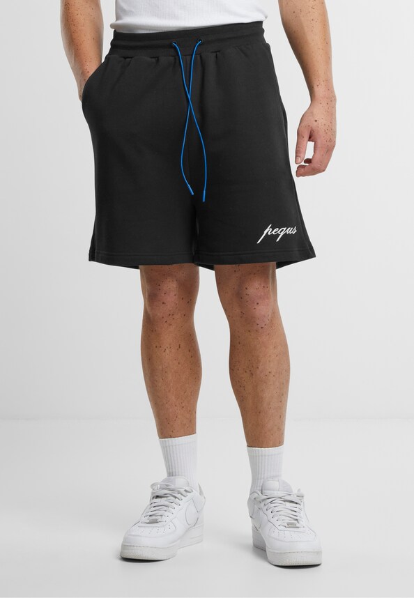 PEQUS Embroidery Logo Sweat Shorts-0